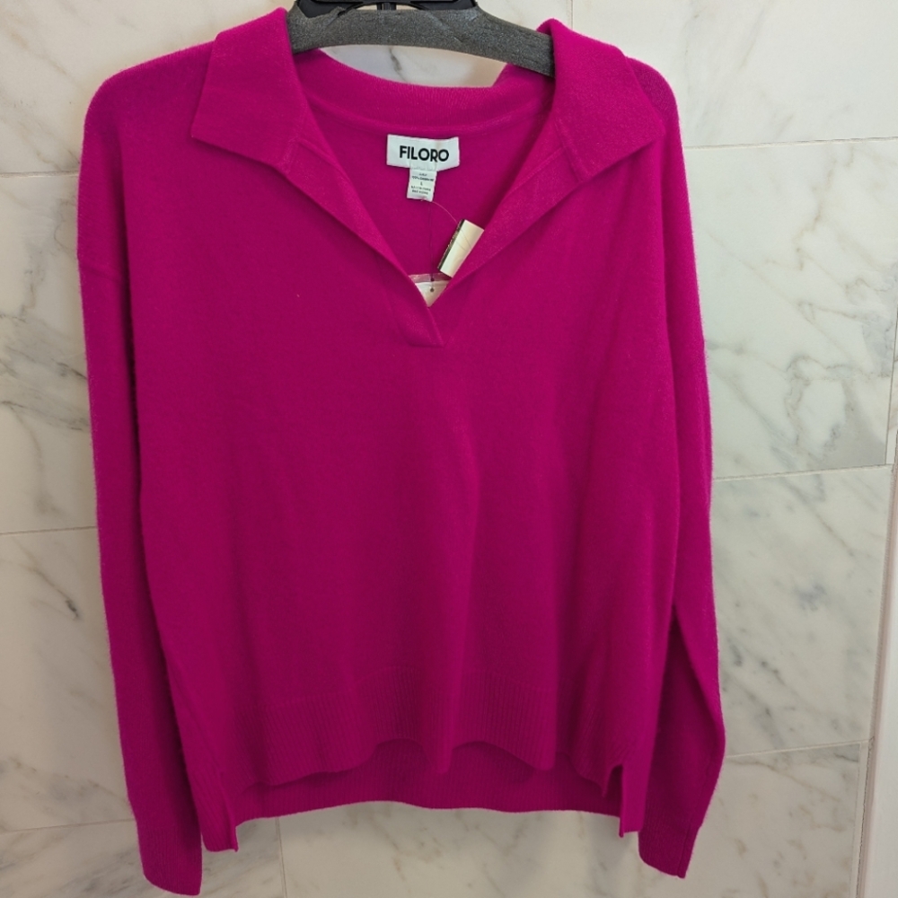 NWT Filoro Fuchsia Sweater